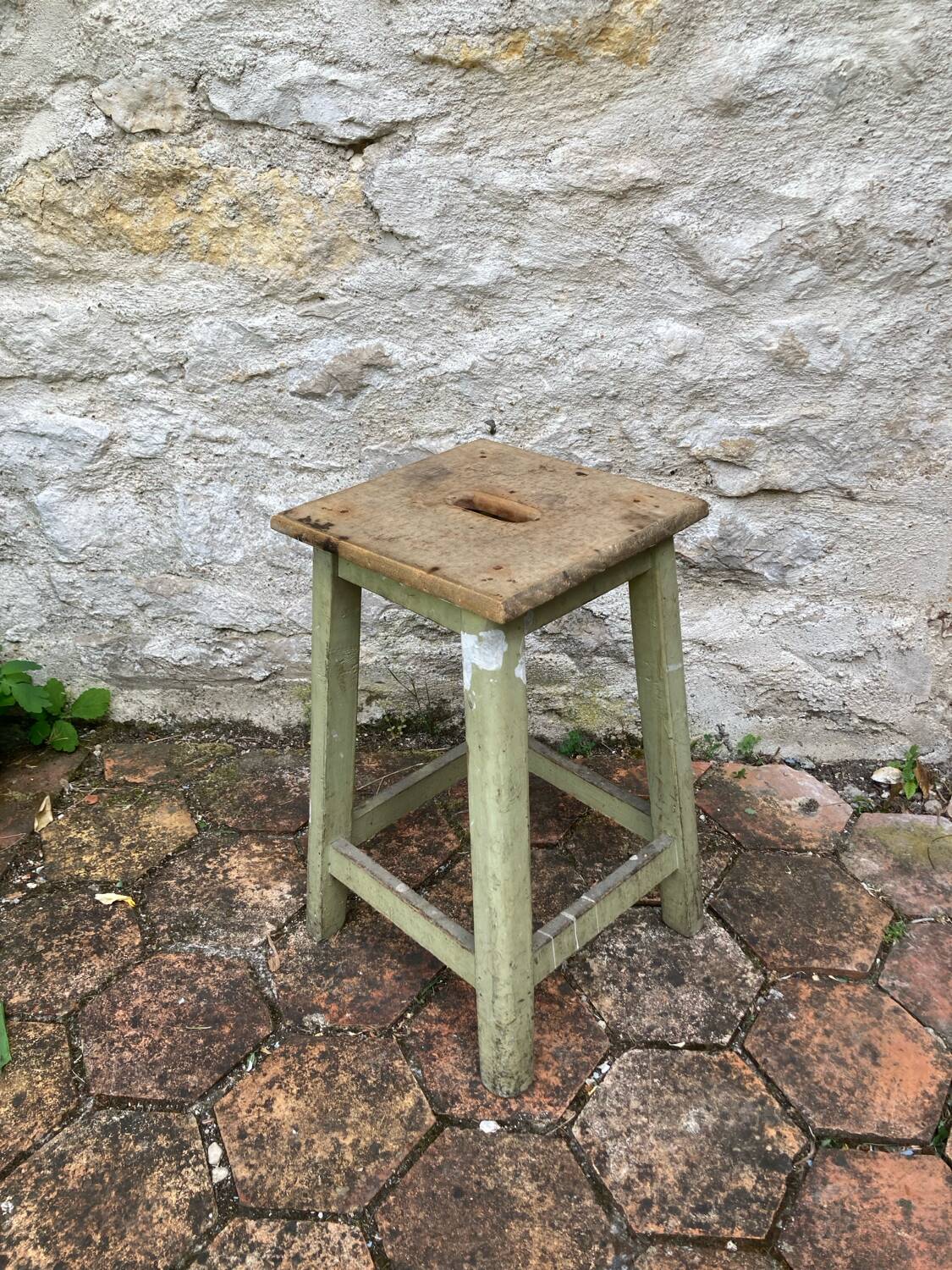 Vintage workshop stool