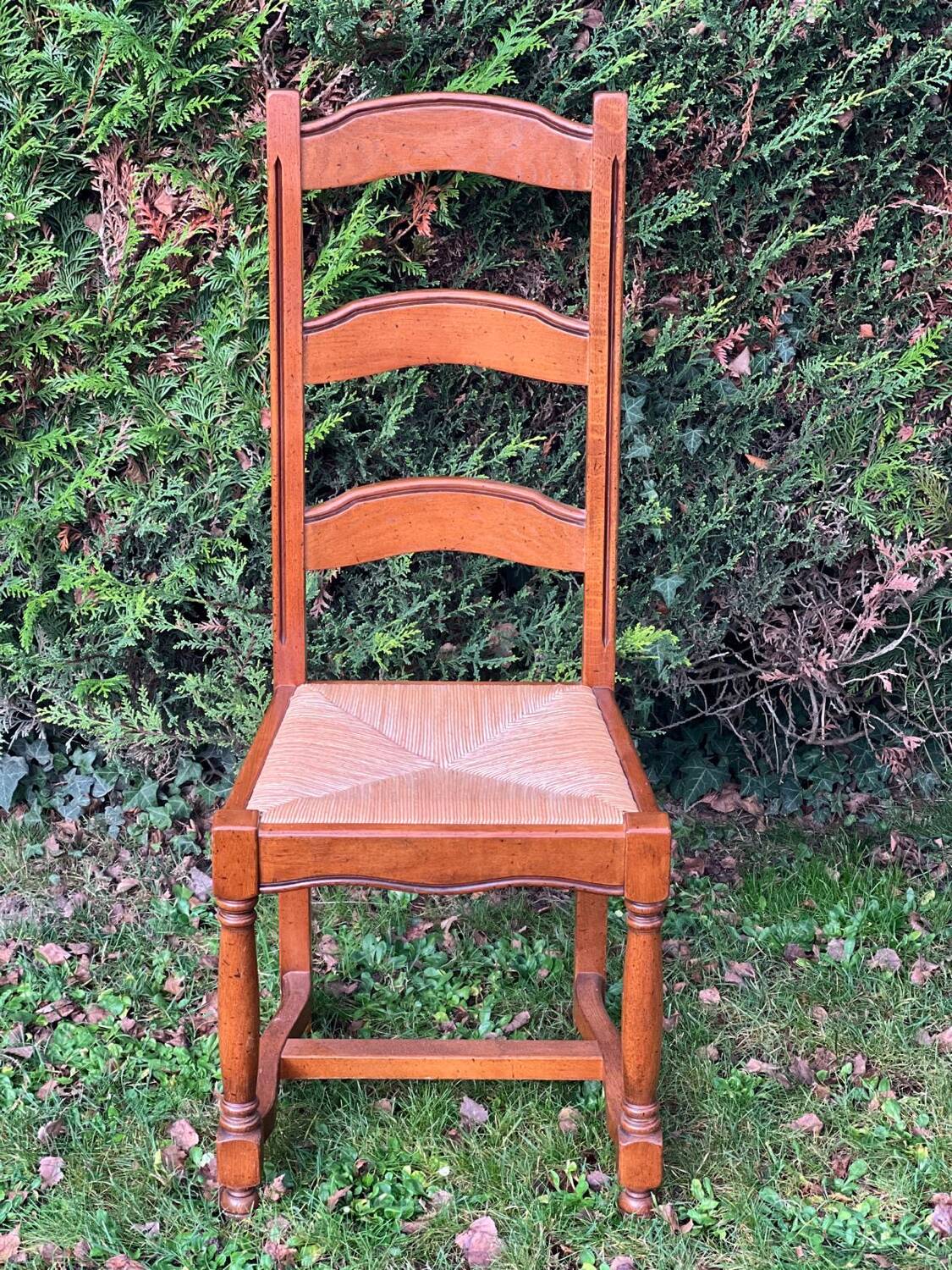 6 oak farmhouse chairs