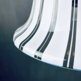 Vintage white Murano glass suspension, Italy, 1970s.