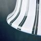 Vintage white Murano glass suspension, Italy, 1970s.