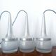Trois suspensions space age Staff Leuchten 1970