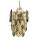 Smoked glass suspension by Murano, Kalmar, Austria, 1970s