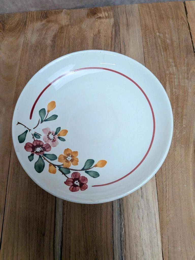 Cup and saucer Sarreguemines model Bitche – Ironstone