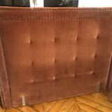 Hampstead velvet upholstered headboard