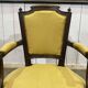 Louis XVI style armchair in beech, late 19th century