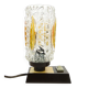 Mid-century modern bedside lamp, glass, Germany, 1970s