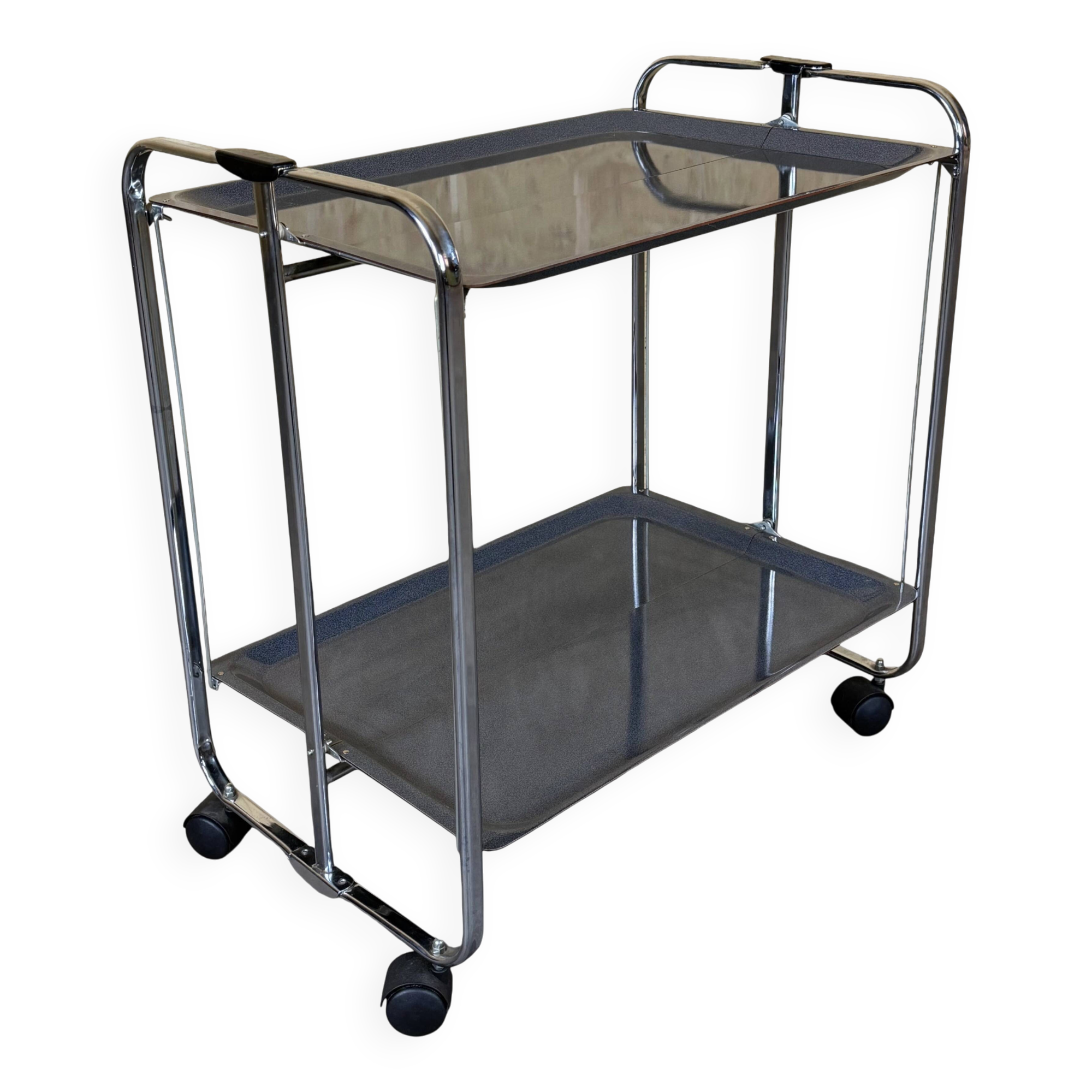 1960s 1970s Serving Cart Dinette Space Age in Metal Plastic