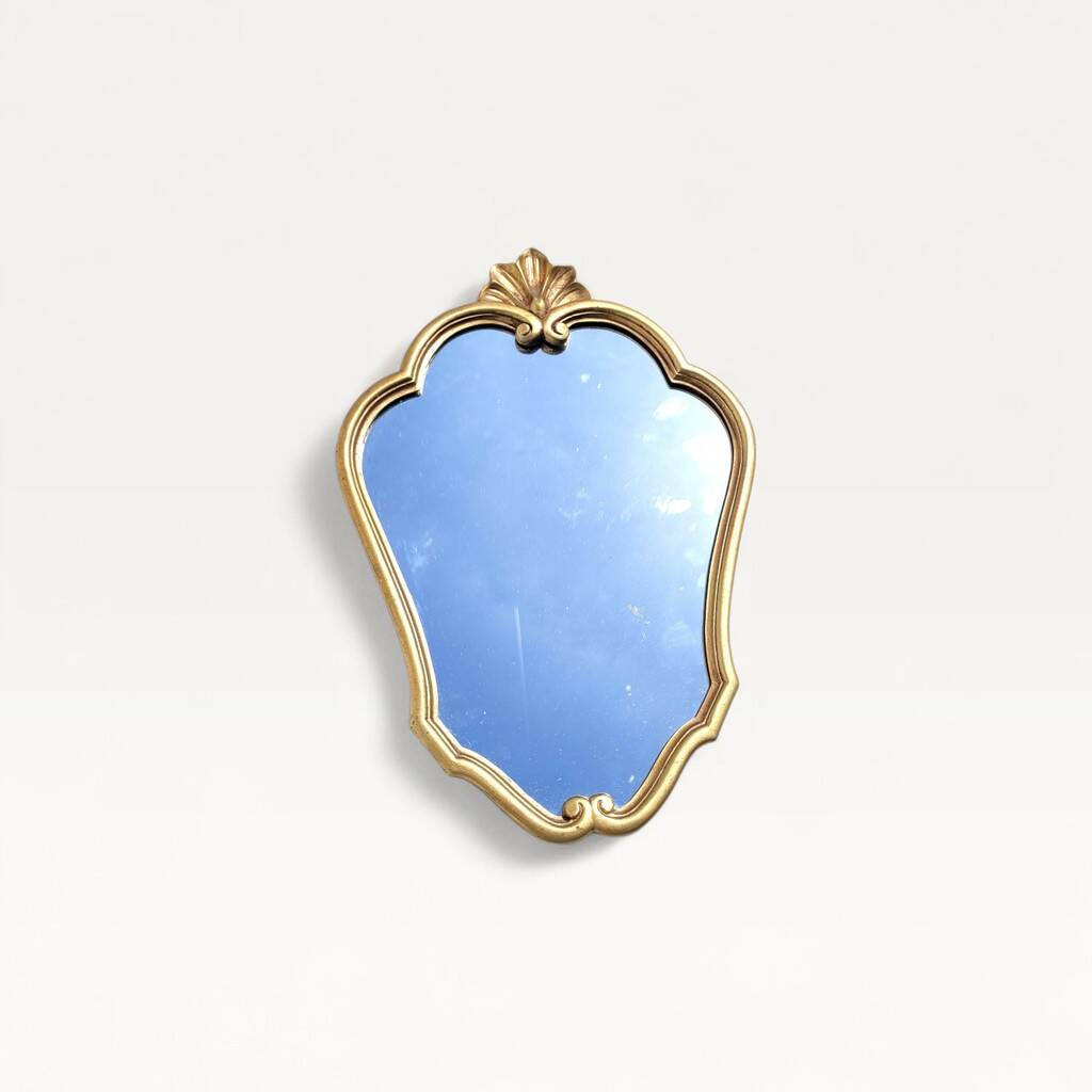 Vintage Louis XV style gold mirror 34.50cm