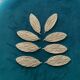 8 porte-couteaux vintage forme Feuille