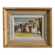 Oriental oil on cardboard with a knife by P. Gobewille