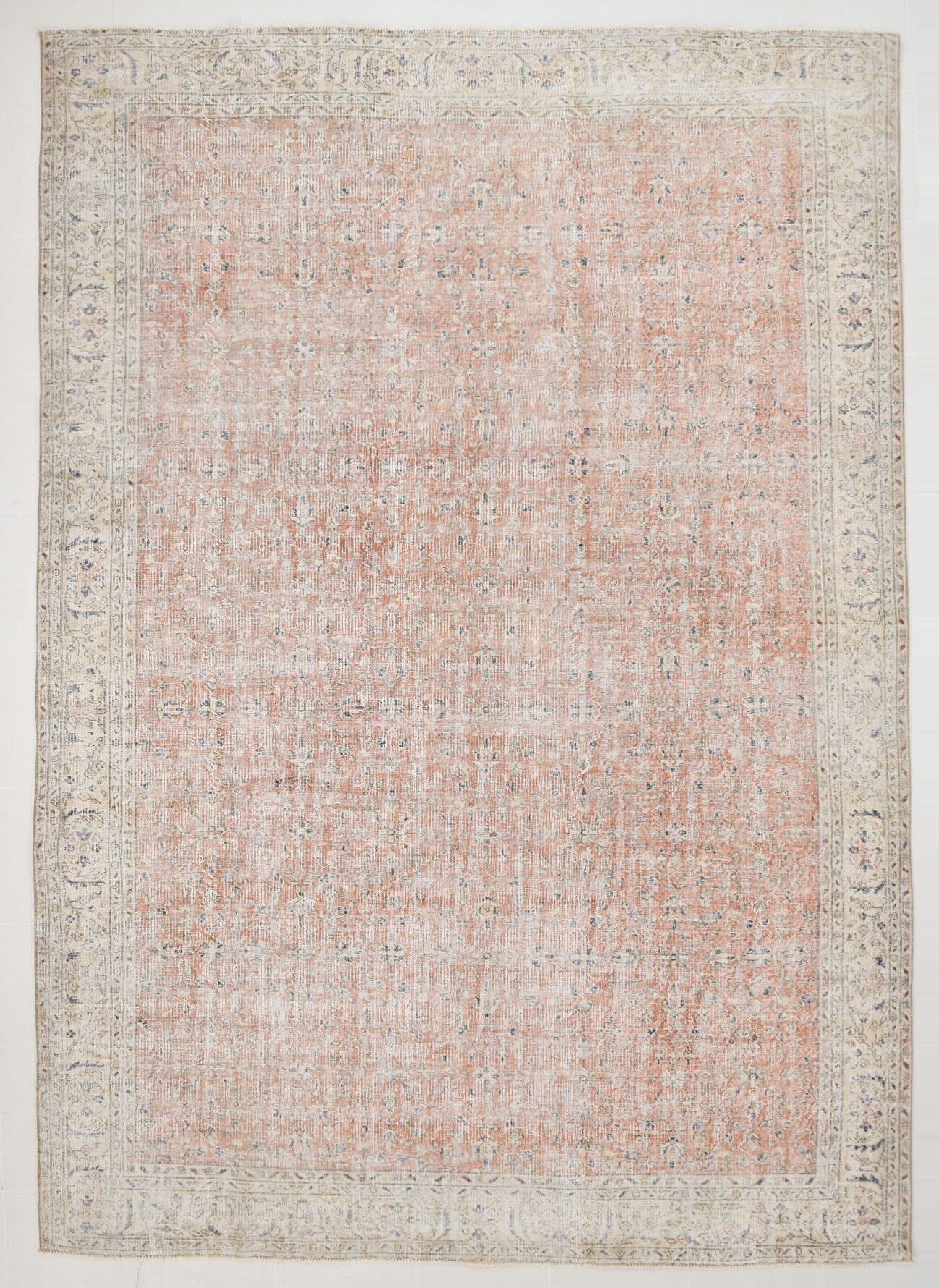 8x12 neutral color floral farmhouse rug 362x257cm