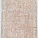 Tapis de ferme floral de couleur neutre 362x257cm