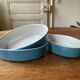 Set of 3 ceramic oven dishes