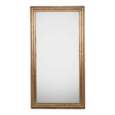 Rectangular antique 19th c mirror with geometric pattern