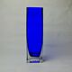 Vase sommerso by Petr hora, blue glass, Czech Republic, 1970