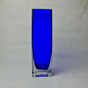 Vase sommerso by Petr hora, blue glass, Czech Republic, 1970