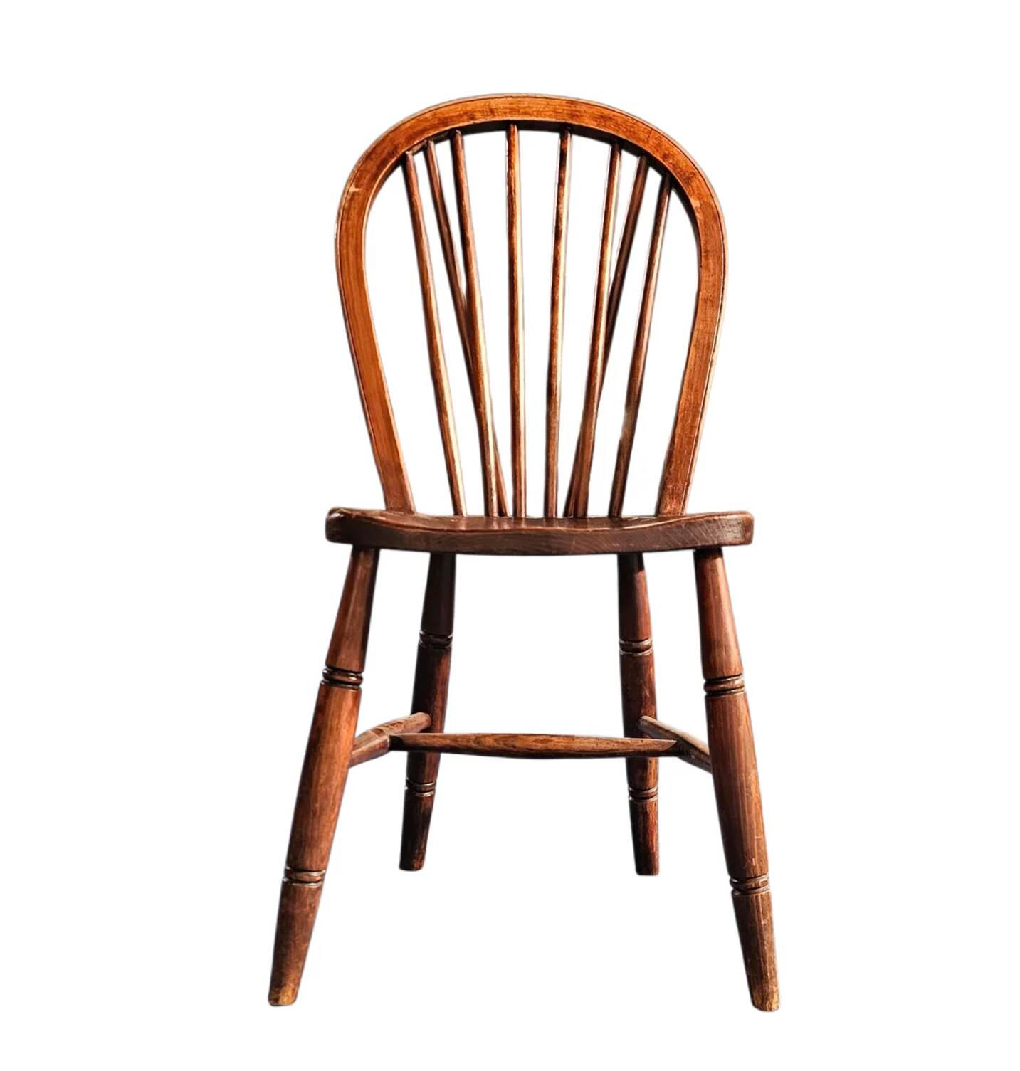 6 x 19th century / Windsor stick back chairs