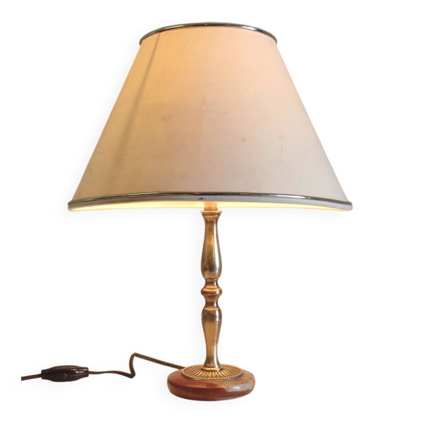 Pied de lampe à poser en laiton style néo-classique - mid.XXeme