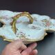 Servant appetizer sweets Limoges Gold and Flowers