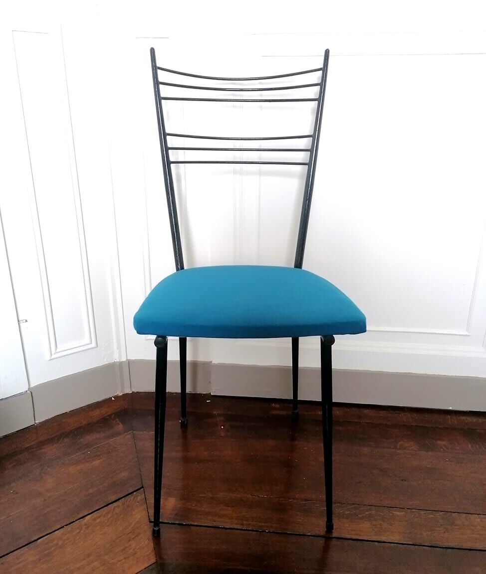 Paire de chaises 1950 de Colette gueden pour primavera, france, 1950