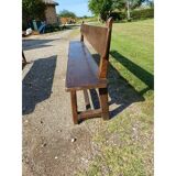 Pair of solid oak benches