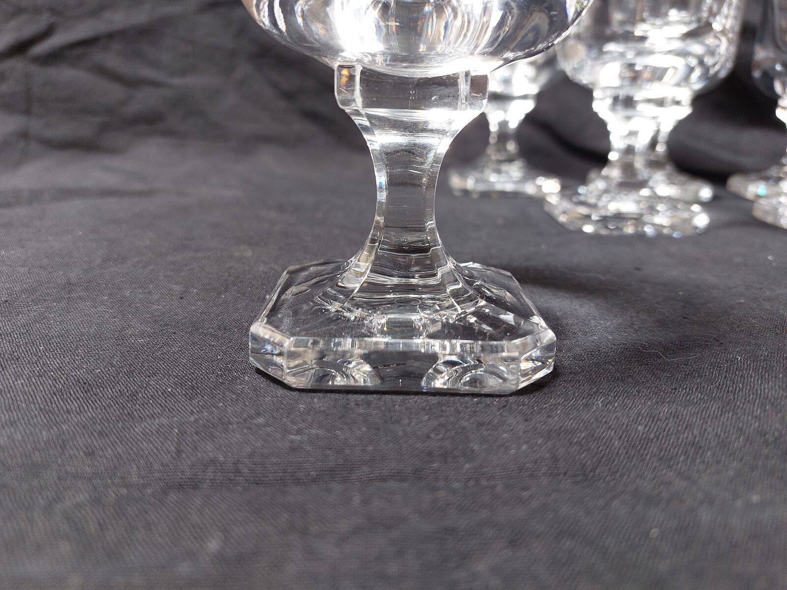 Set of 6 crystal water glasses from Villeroy and Boch, model Mercury - Height 14.