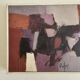 Oil Painting on Panel Abstract Composition - Les Arcs Peisey Vallandry