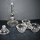 Vallerysthal rotating tableware – retro glass servant for salt, pepper, and mustard.