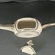 Art Deco coffee maker porcelain Limoges silver decoration around 1930