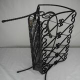 vintage wrought iron magazine rack Chaty Vallauris