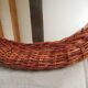 Mirror rattan oval 50x 37cù