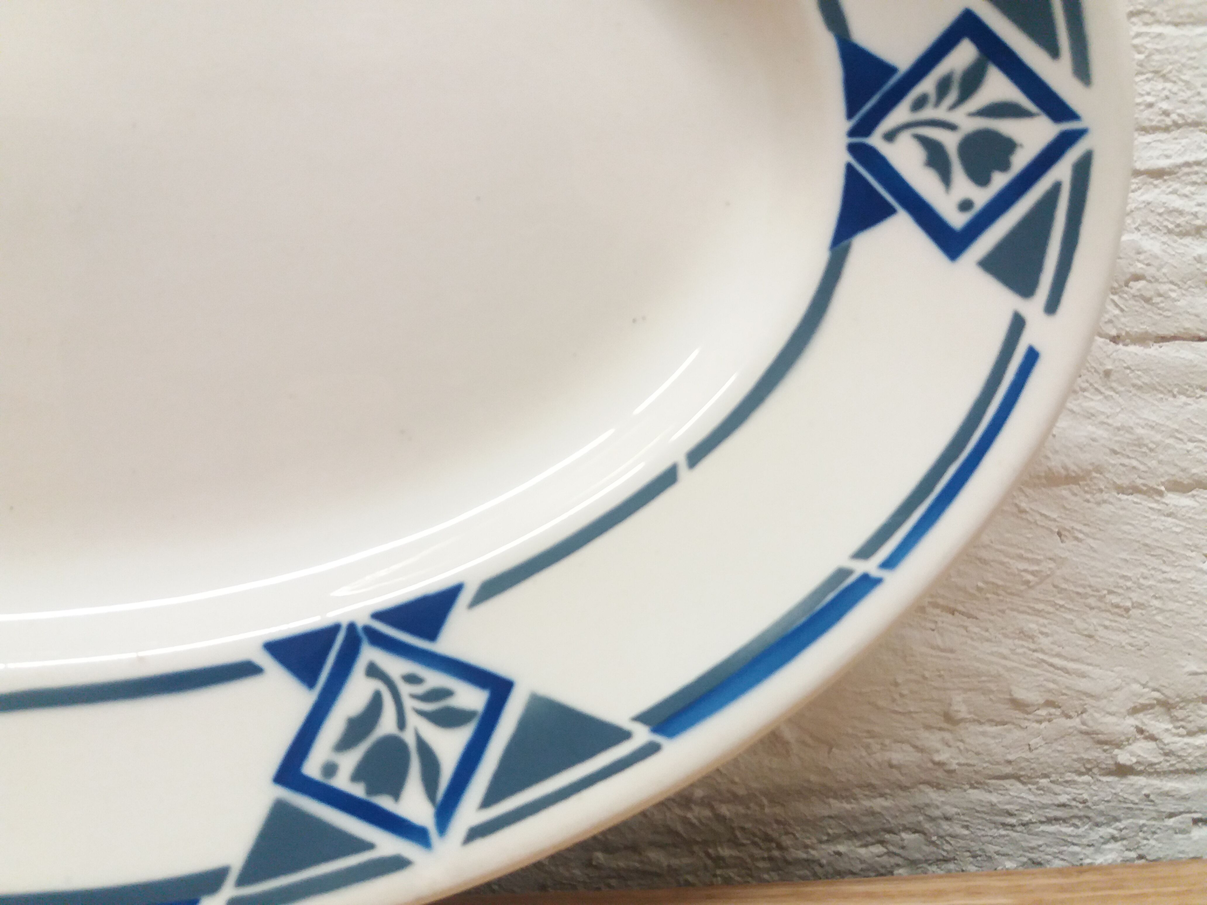 Plat ovale Badonviller Art Déco