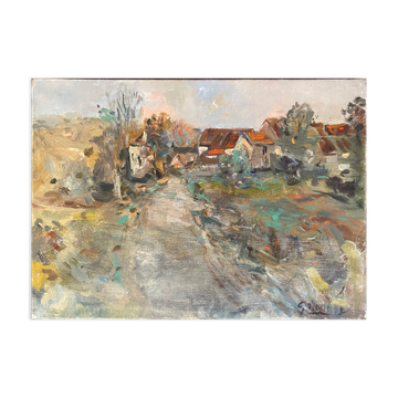 Tableau HST Paysage Jean-Baptiste Granger 1911-1974 creuse