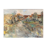 Painting HST Landscape Jean-Baptiste GRANGER (1911-1974) Creuse