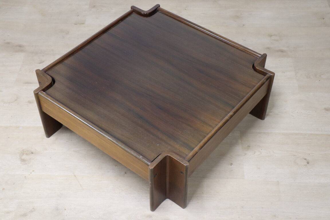 “Zelda” coffee table by Sergio Asti in rosewood, 1960