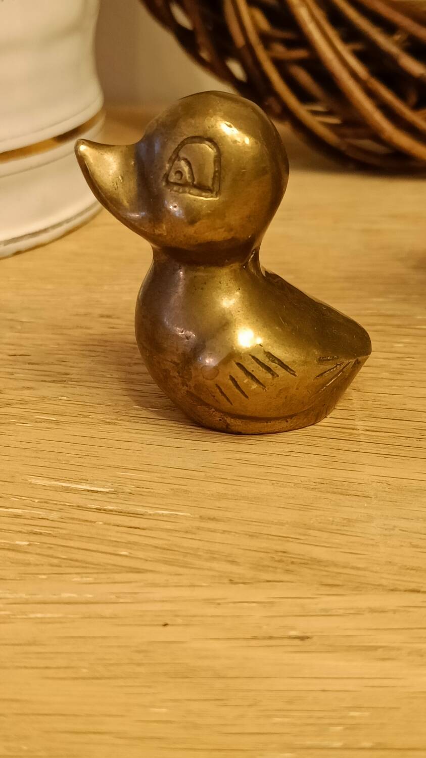 Vintage Solid Brass Ducks