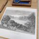Hyde Park, London, printed illustration from 1879.