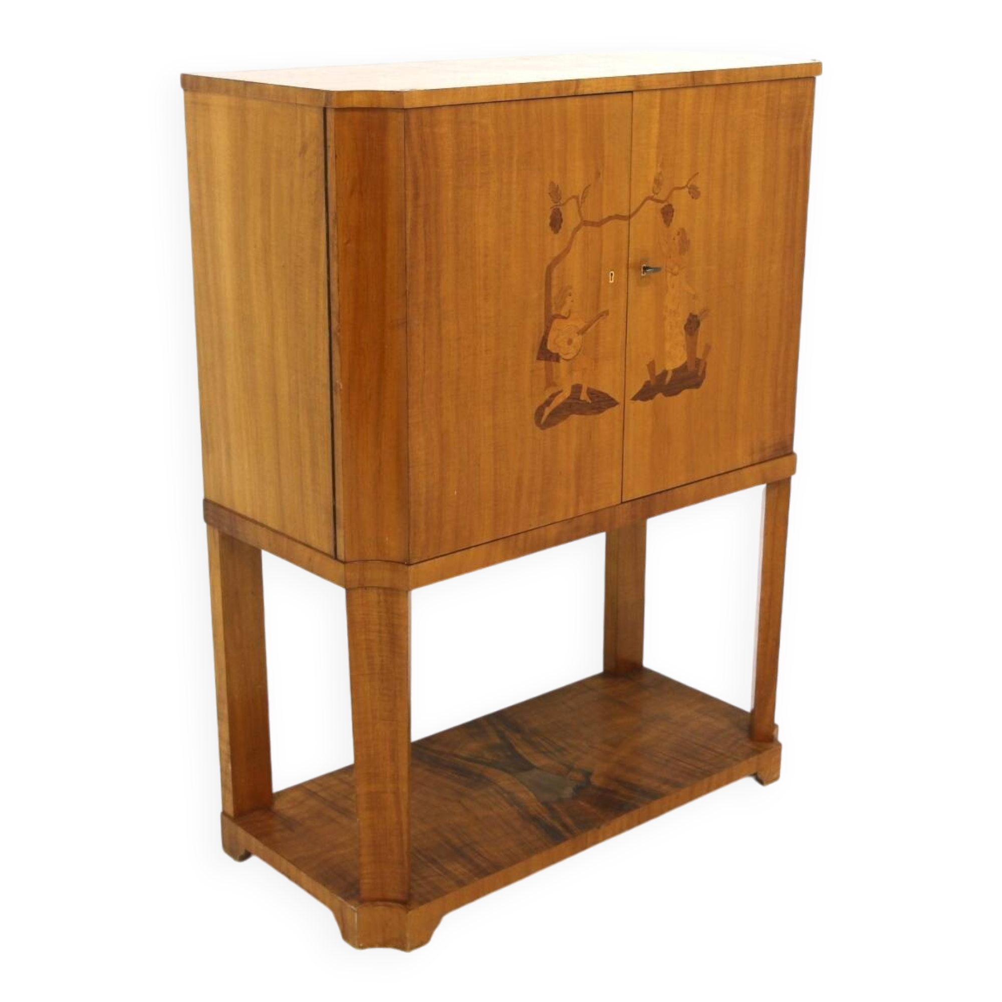 Scandinavian wooden bar cabinet, Swedish modern, Sweden, 1930