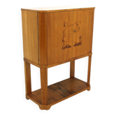 Meuble-bar scandinave en bois, Swedish modern , Suède, 1930
