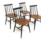 Set de 4 chaises "Fanett" en teck par Ilmari Tapiovaara, Suède, 1960