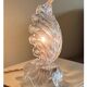 Lampe en verre de Murano en forme de feuille