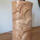 Large vintage glazed terracotta lamp base