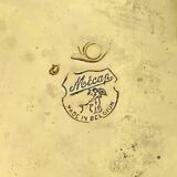 Antique Mécap gilded brass umbrella stand – 2.818 kg – Engraved number 21