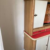 Vintage Formica wood sideboard