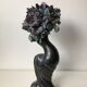 Glazed Black ceramic vase