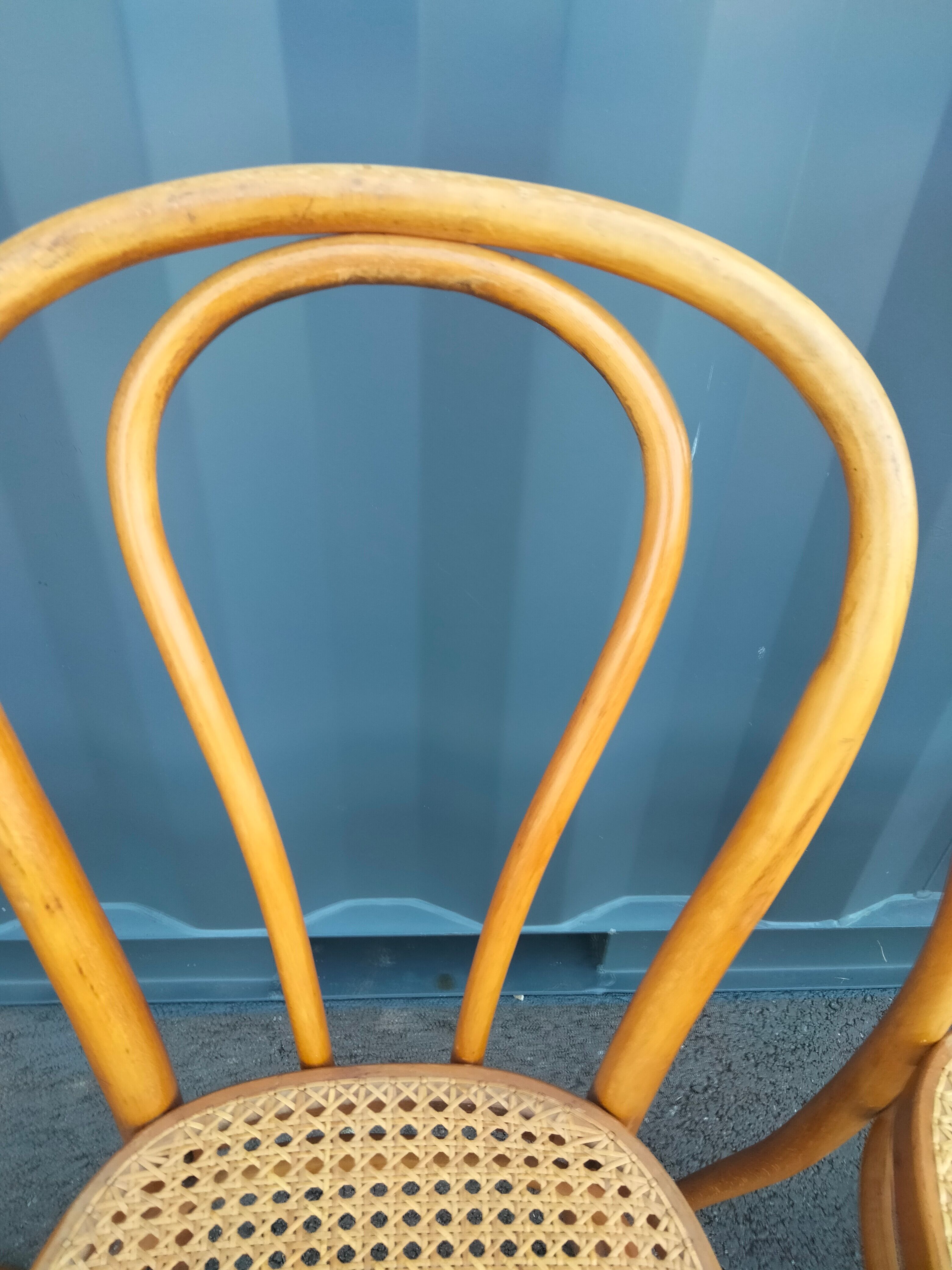 6 vintage cannees chairs old