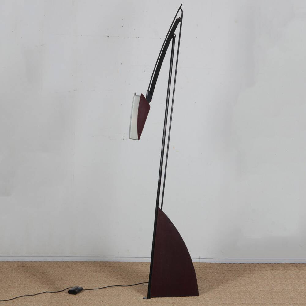 1990s metal floor lamp