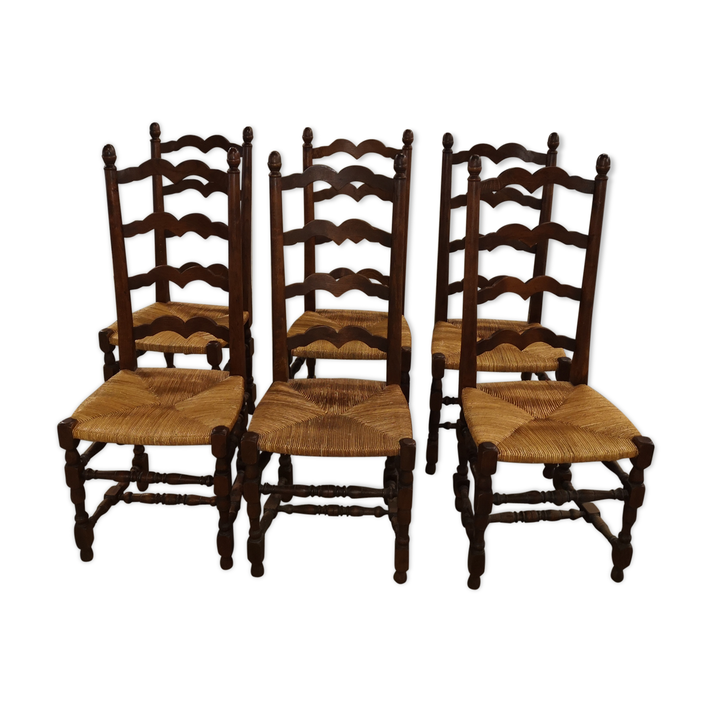 6 high back dining room chairs