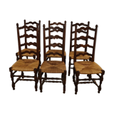 6 high back dining room chairs