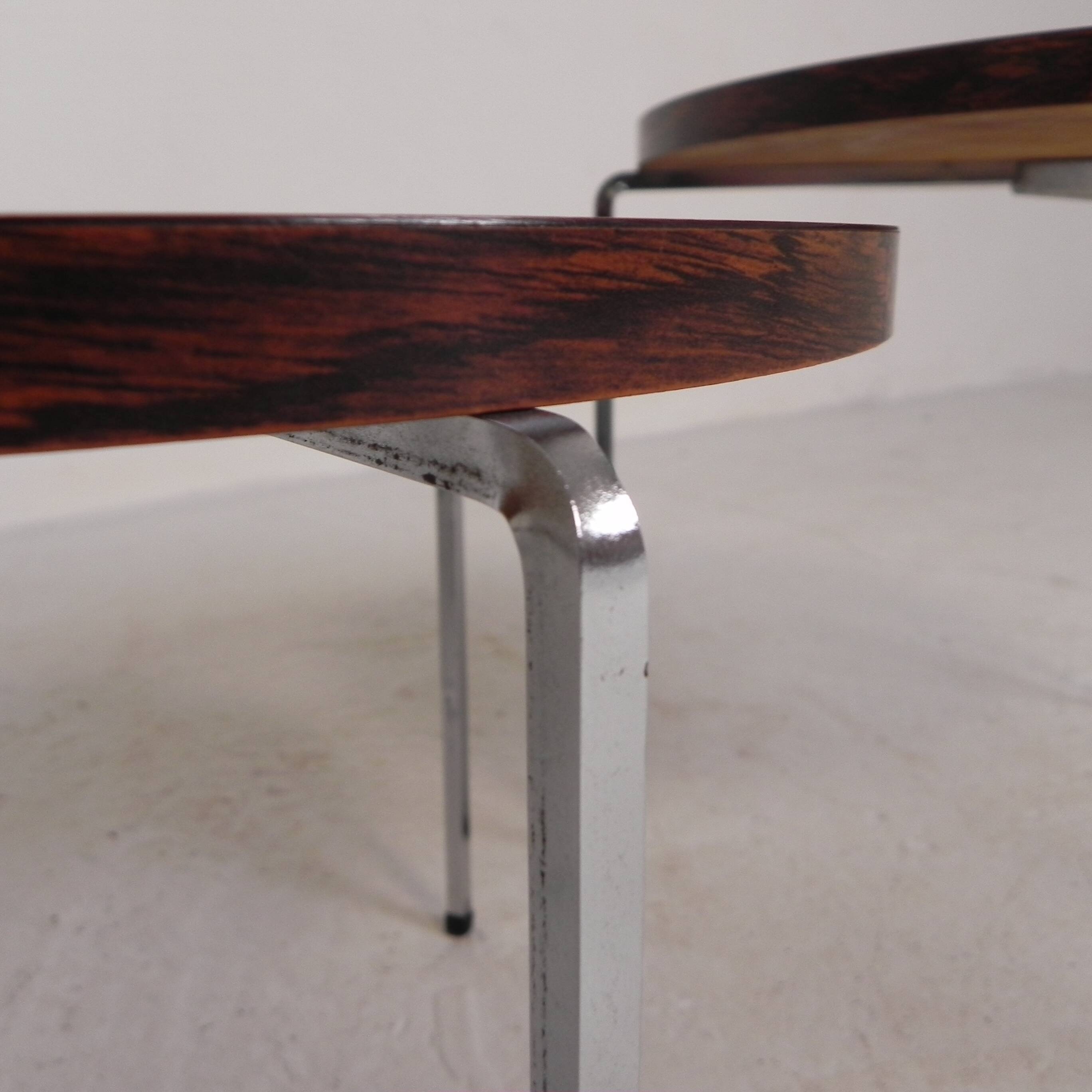Set of 3 side tables, nesting tables Vaza Roden, 1960s.